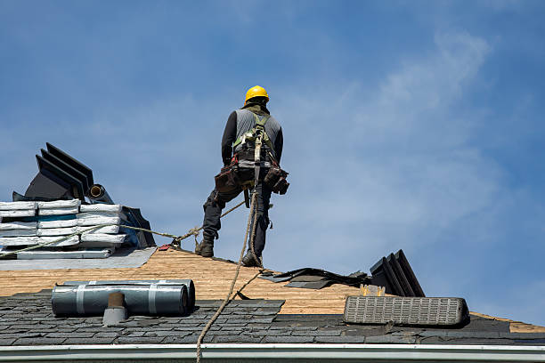 Professional Flat Roof Repair technician working in Verbena, AL